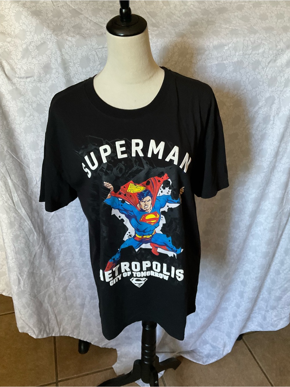 DC Black Superman Graphic Short Sleeve Tee